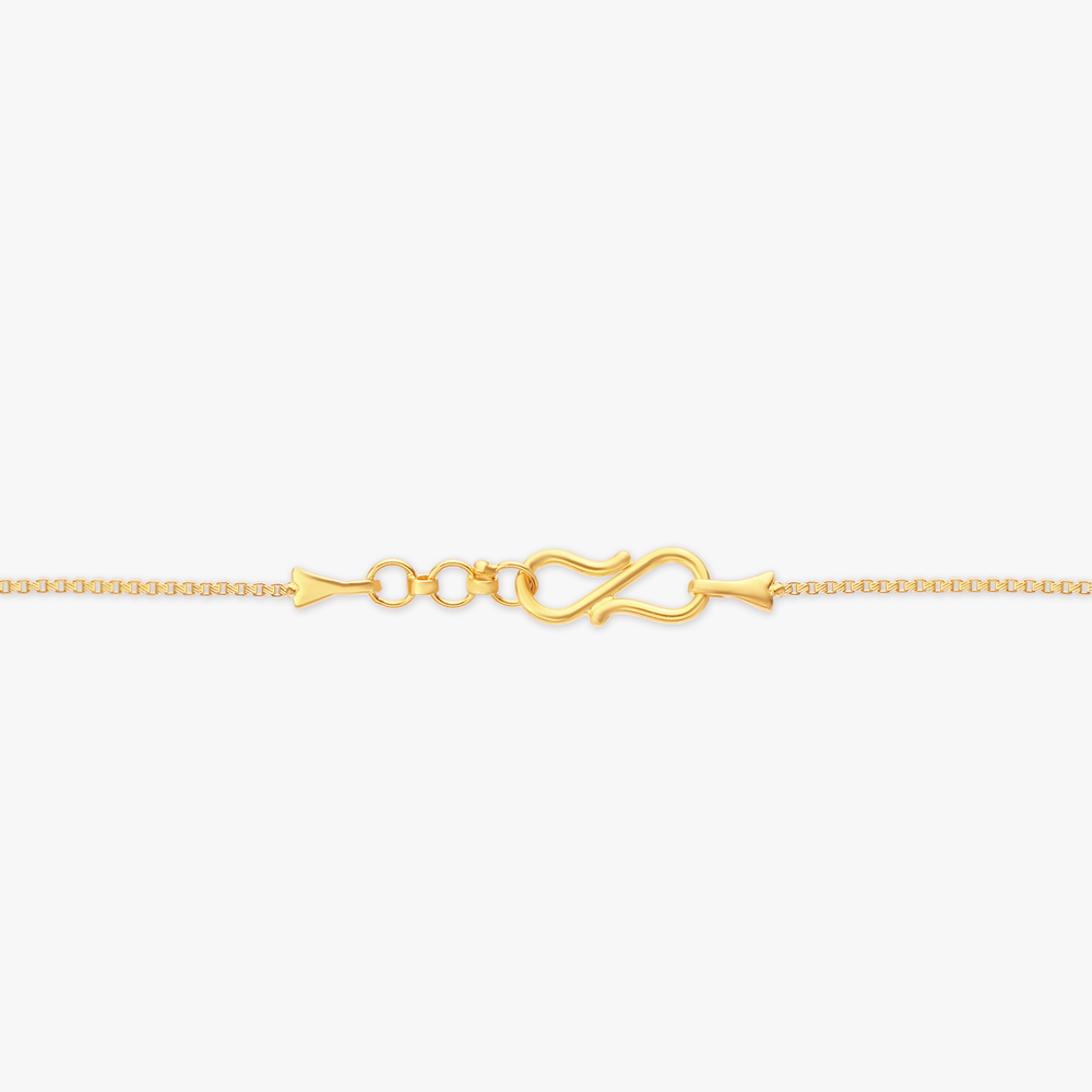 Teardrop Gold Pendant with Chain,,hi-res image number null