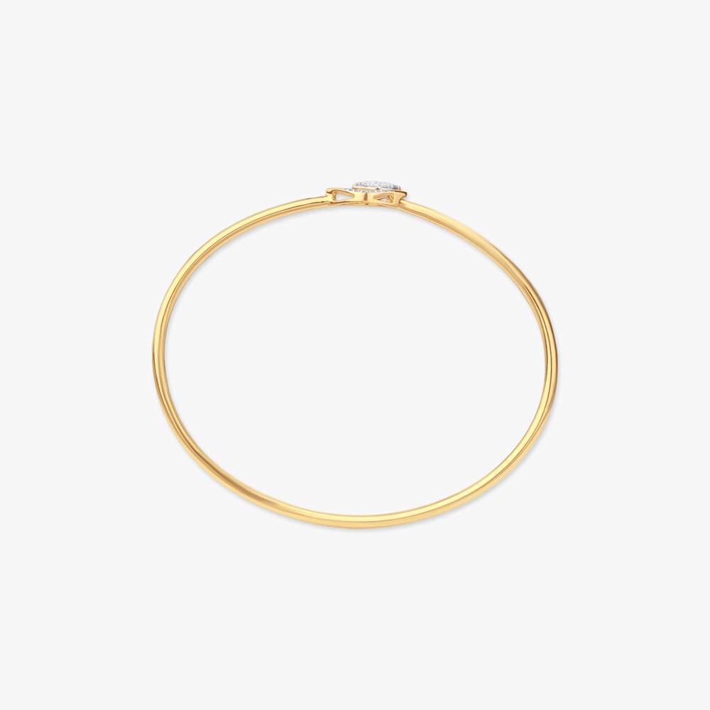 Floating Leaf Diamond Bangle,,hi-res image number null