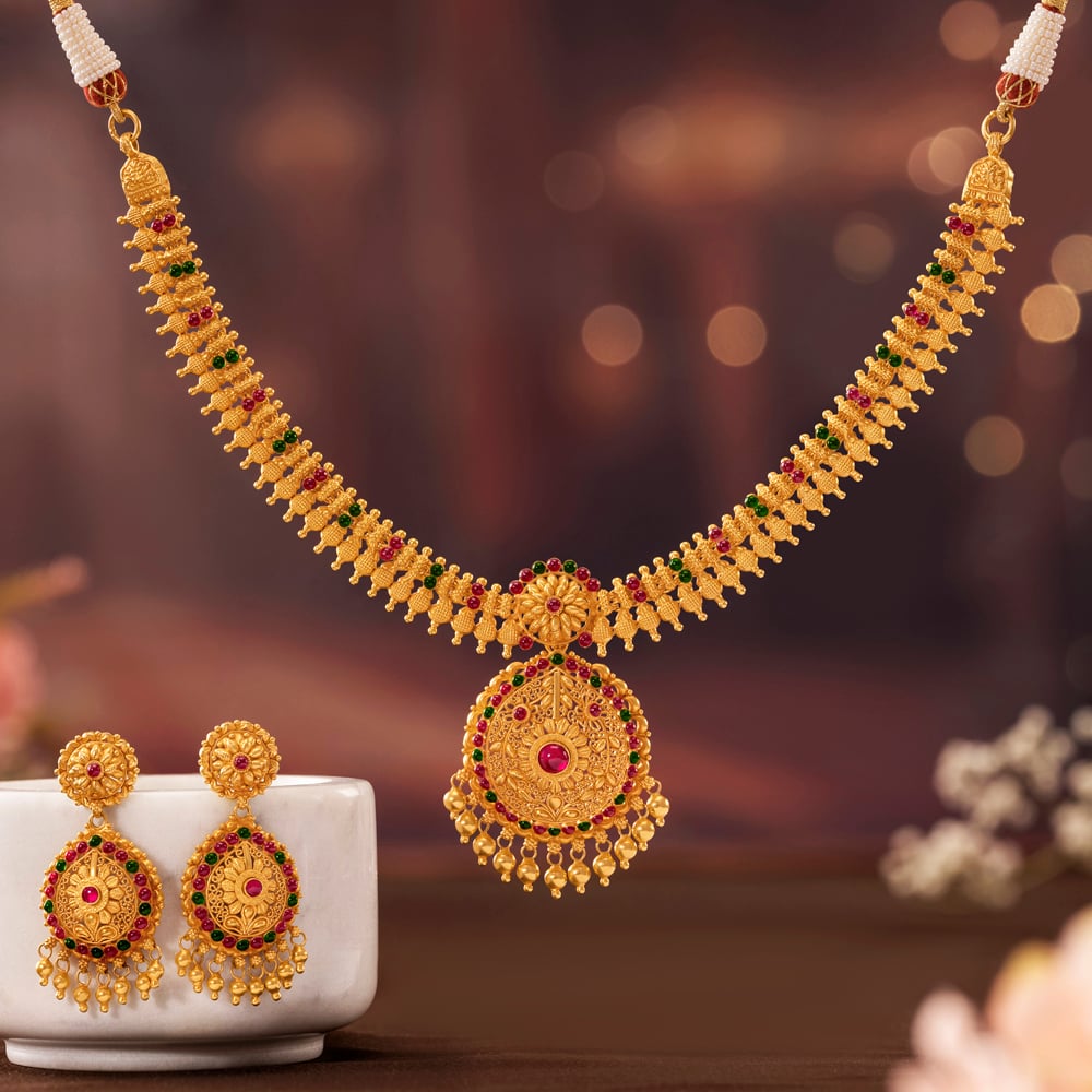 Opulent Gold Kemp Necklace Set,,hi-res image number null
