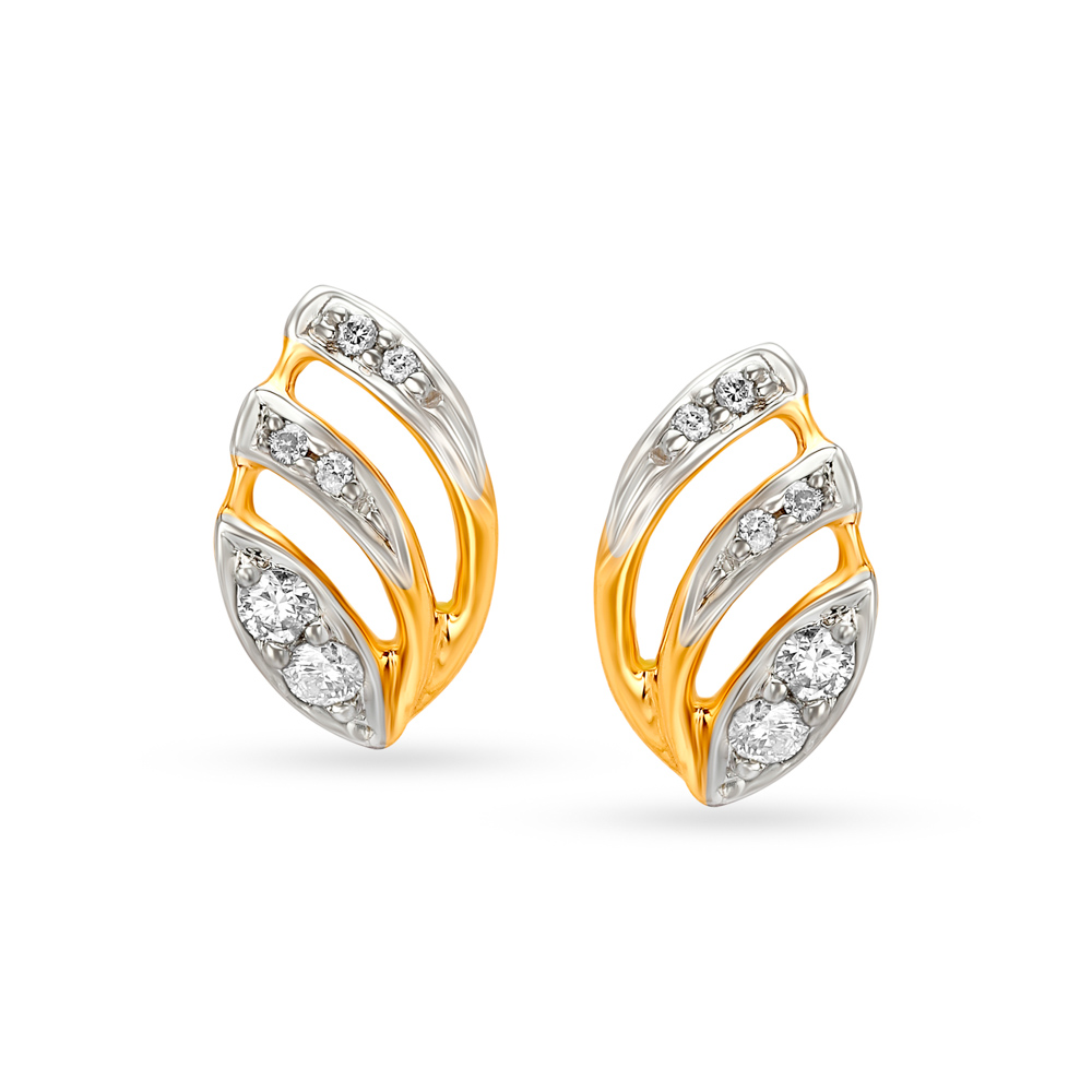 Plain Gold Earring - Lagu Bandhu