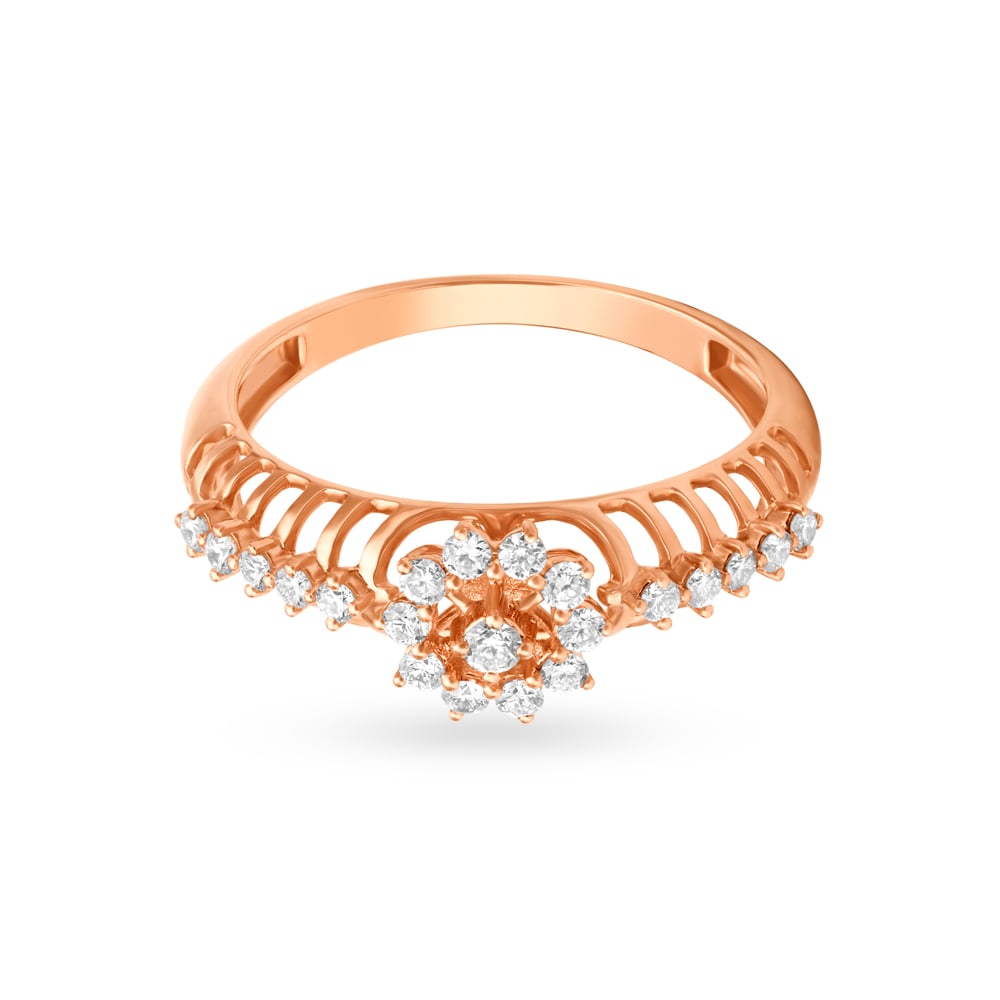 Vintage Petal Diamond Ring,,hi-res image number null
