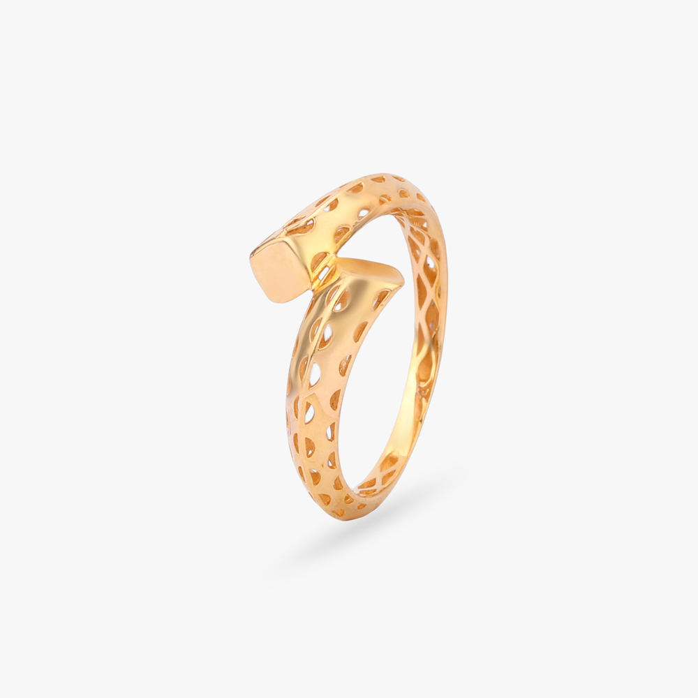 Bold Arc Gold Ring,,hi-res image number null