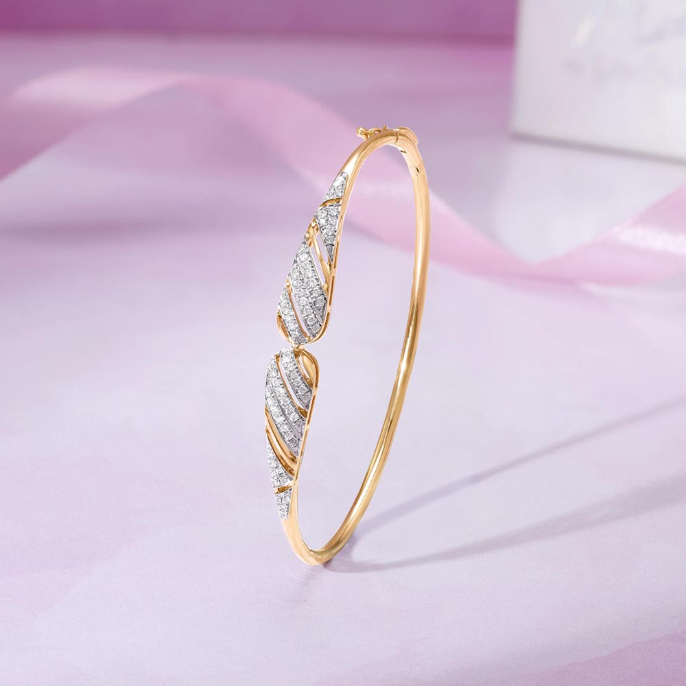 Graceful Drift Diamond Bangle,,hi-res image number null