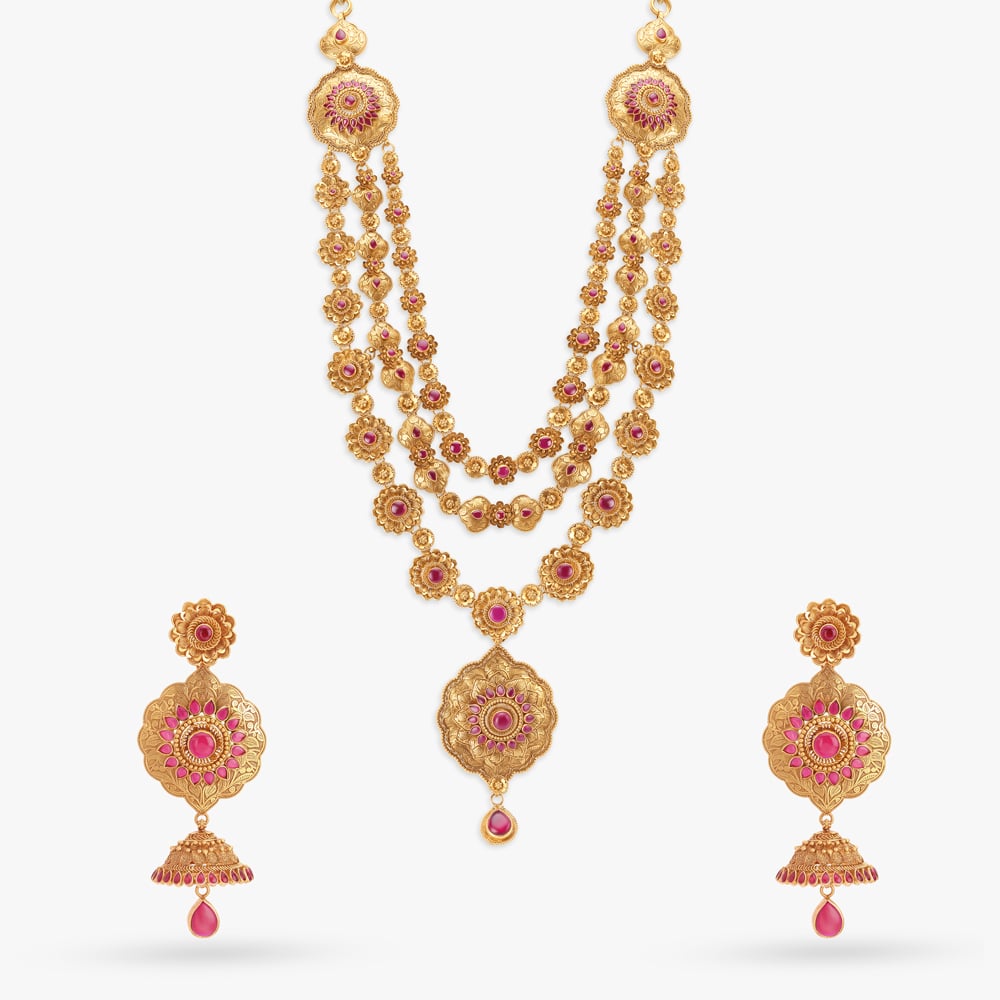 Royal Gold Necklace Set,,hi-res image number null