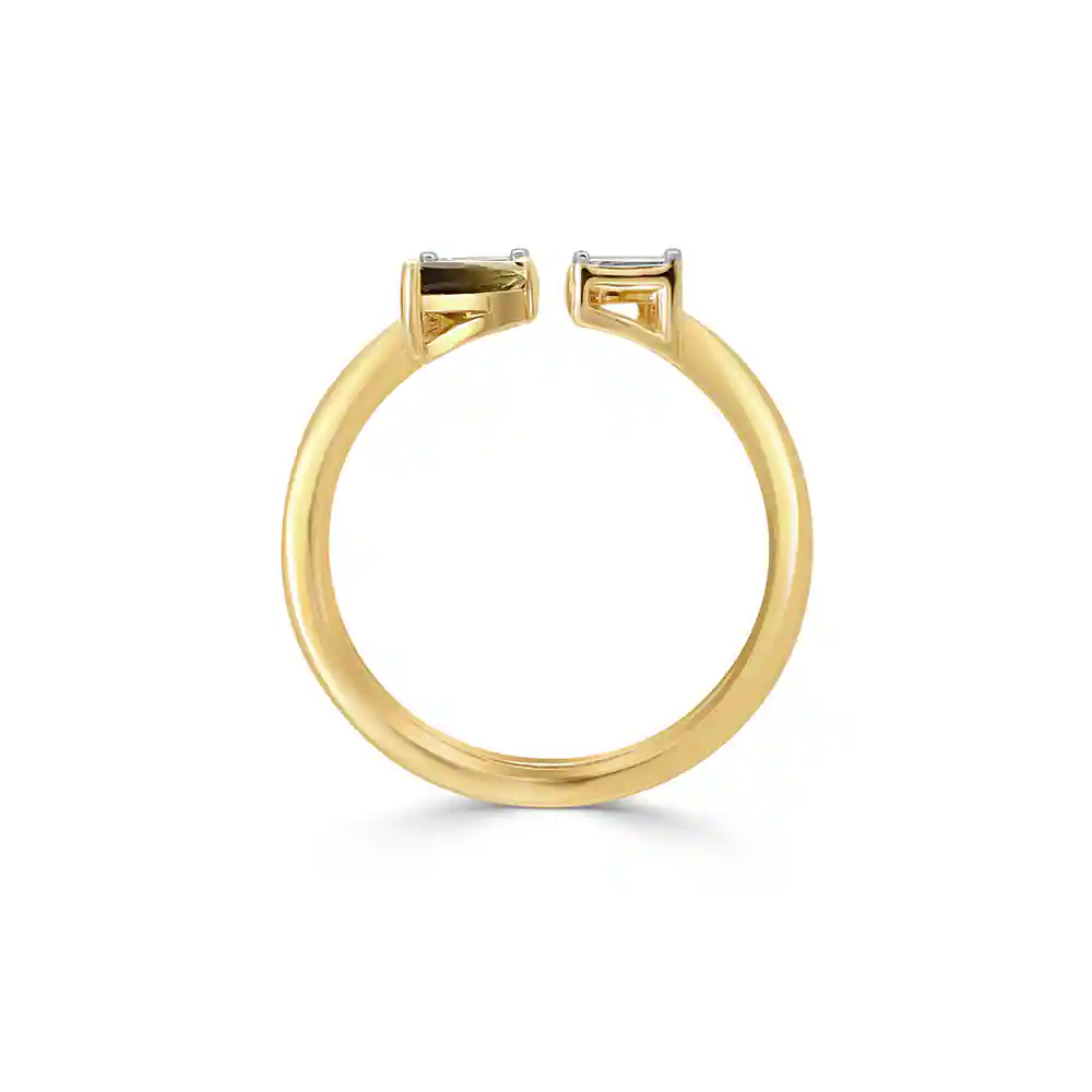 14KT Yellow Gold Odyssey Sapphire And Tourmaline Ring,,hi-res image number null
