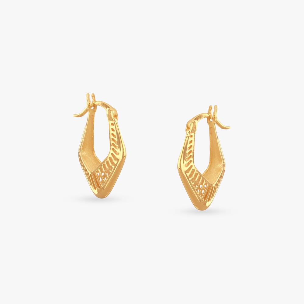 Urban Prism Gold Hoop Earrings,,hi-res image number null