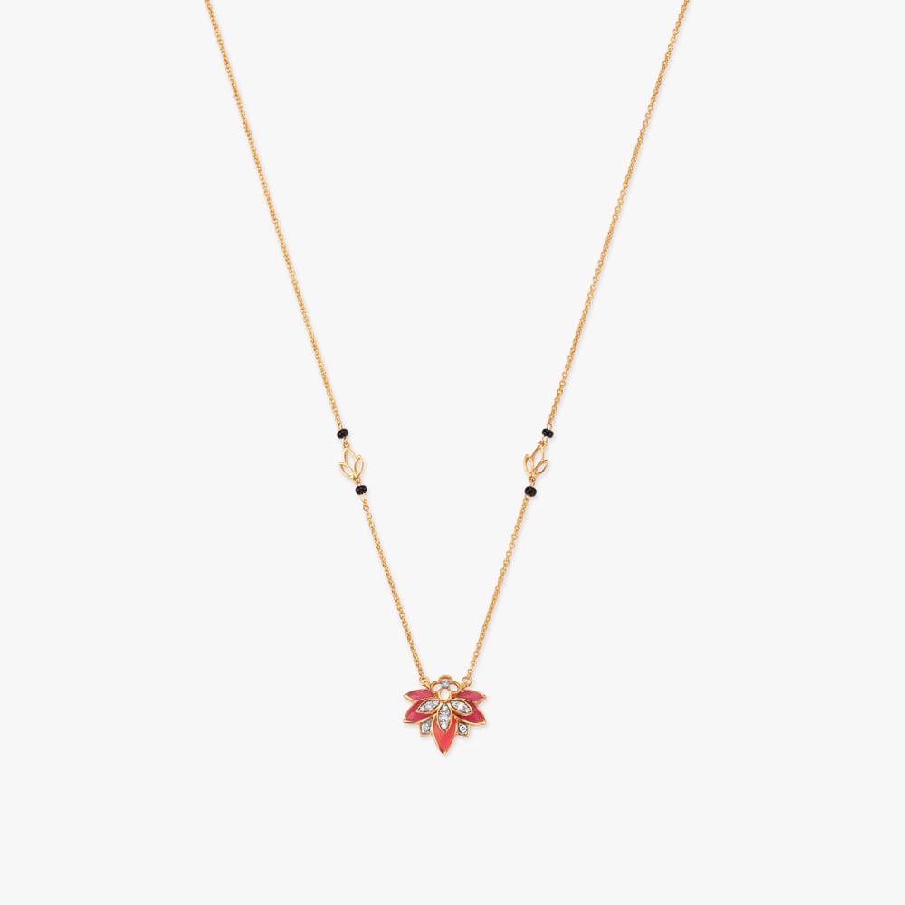

Scarlet Lotus Diamond Mangalsutra