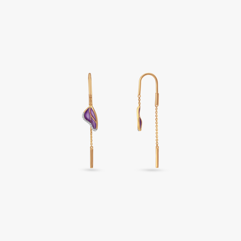 Evolving Wing Diamond Drop Earrings,,hi-res image number null