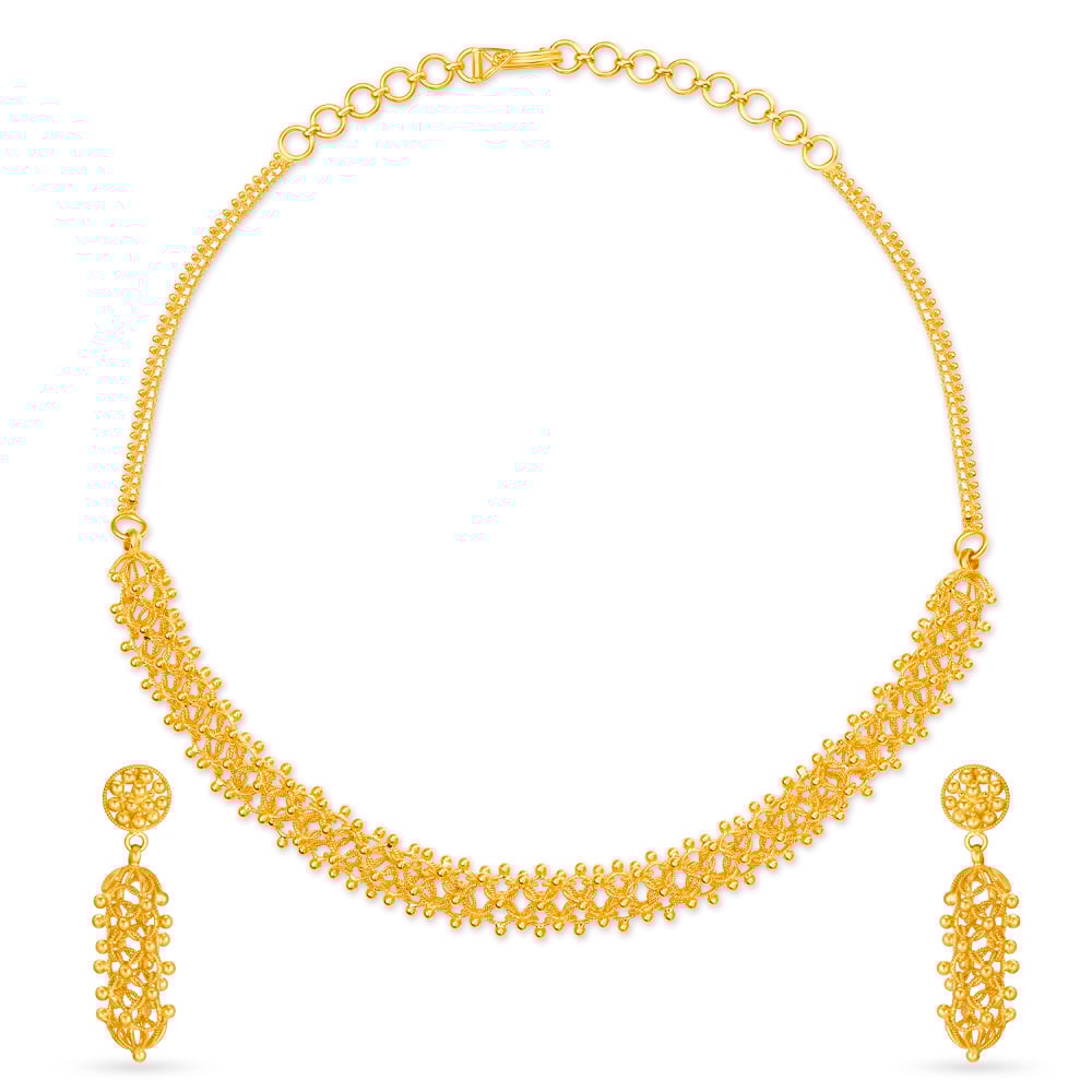 

Enchanting Gold Necklace Set