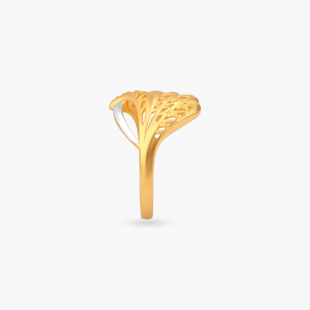 Whispering Leaf Gold Ring,,hi-res image number null