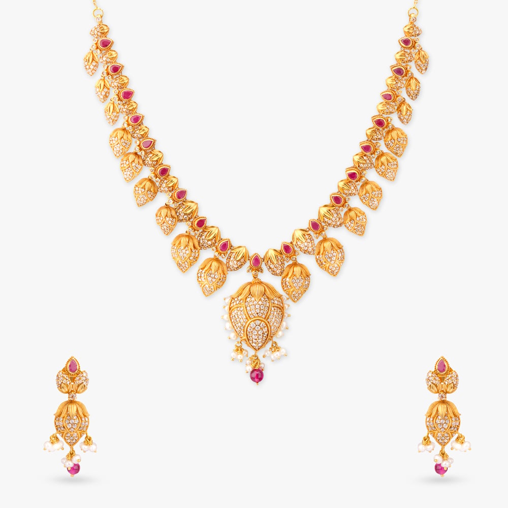 Bud Harmony Gold Necklace Set,,hi-res image number null