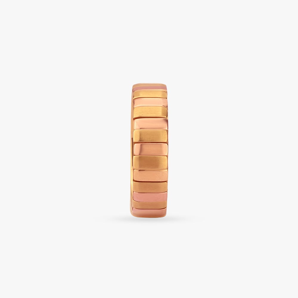 Structured Shine Gold Ring for Men,,hi-res image number null