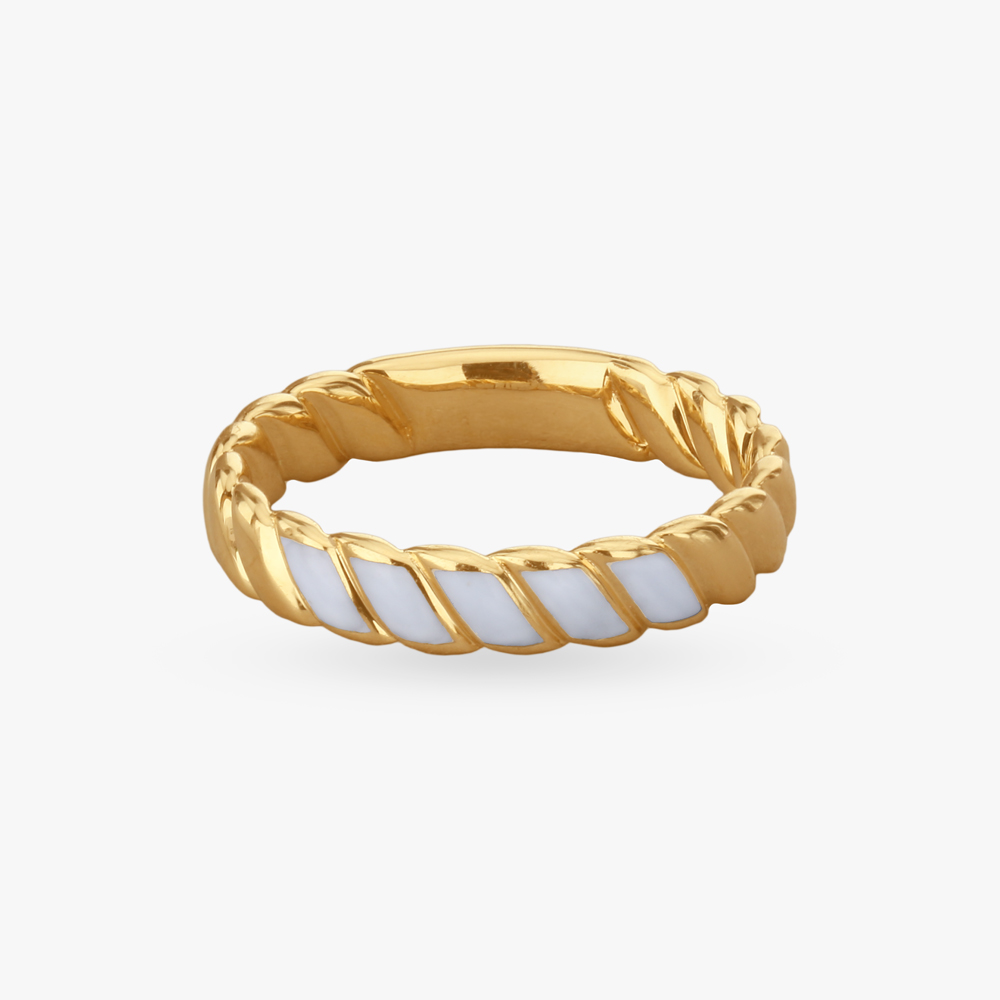 Spiral Charm Gold Finger Ring,,hi-res image number null