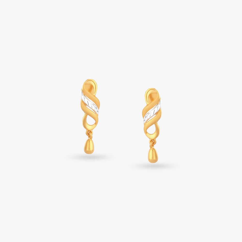 

Twisted Grace Gold Drop Earrings