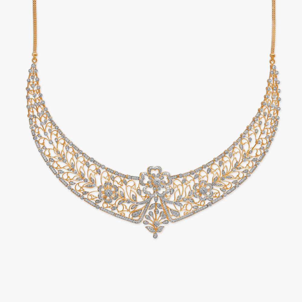 Elegance Entwined Diamond Necklace Set,,hi-res image number null