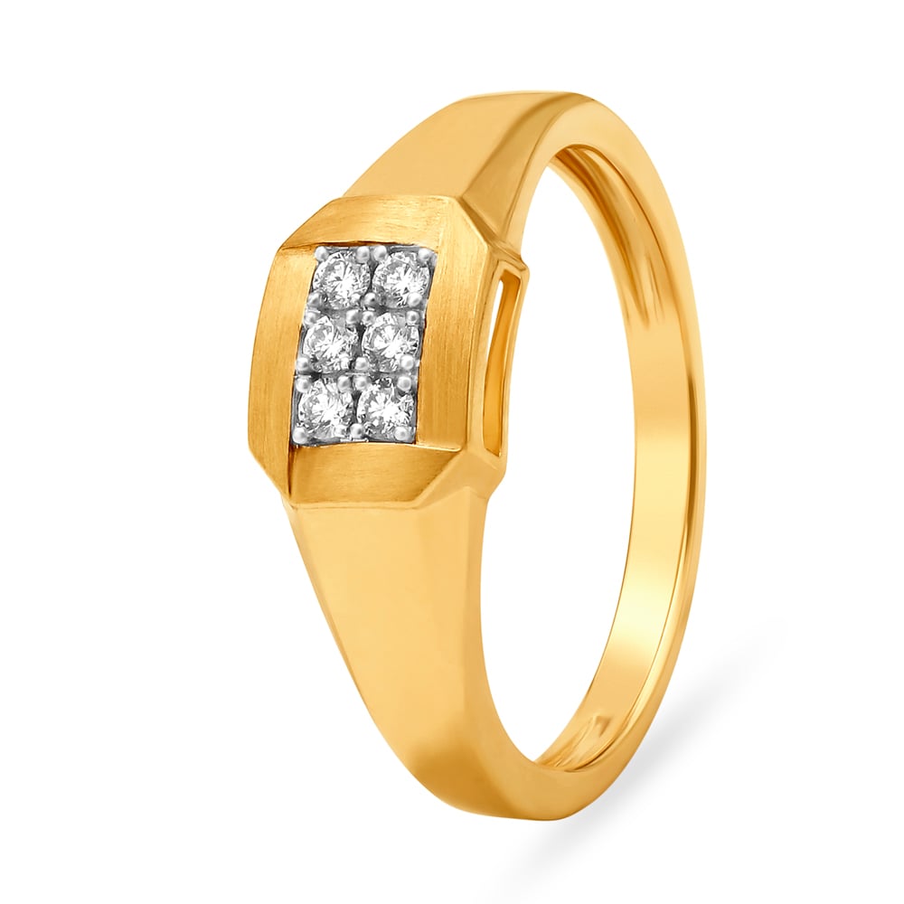 Stylish Layered Gold Ring for Men