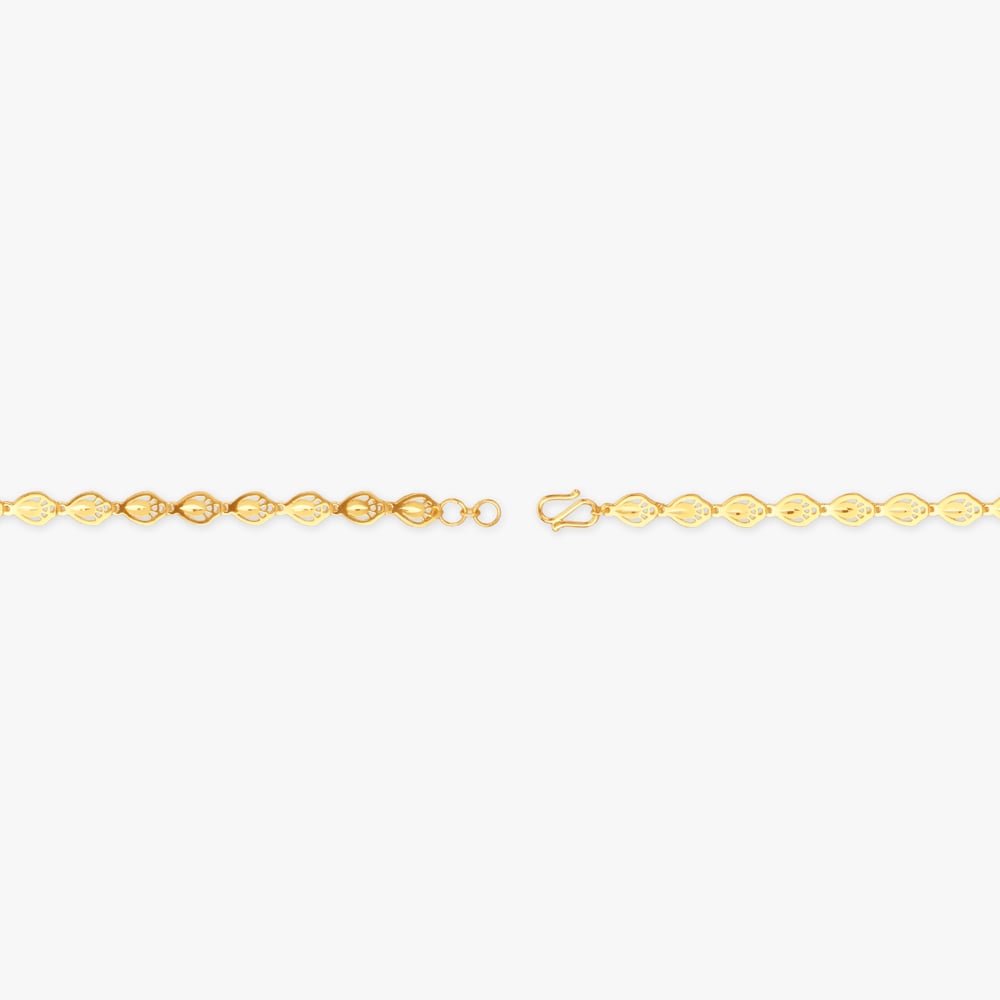 Sculpted Bloom Gold Bracelet,,hi-res image number null