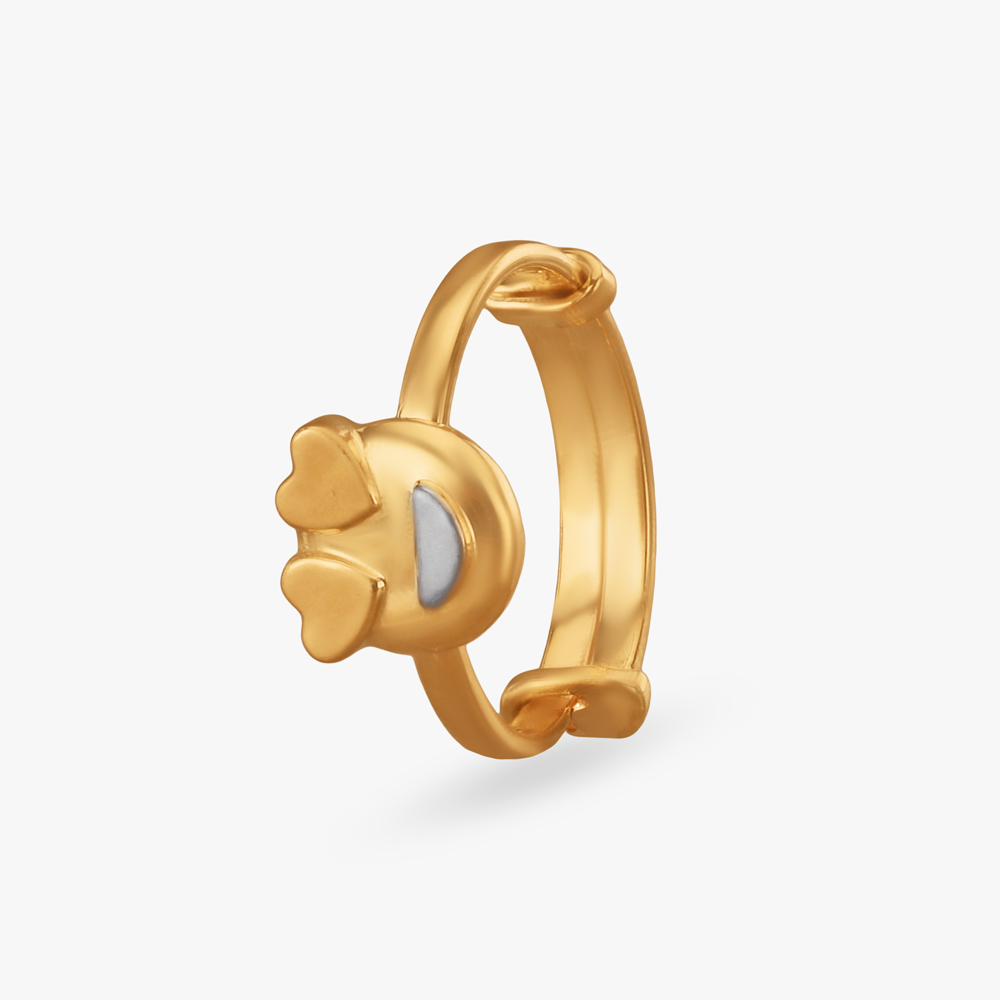 Happy Heart Gold Ring for Kids,,hi-res image number null