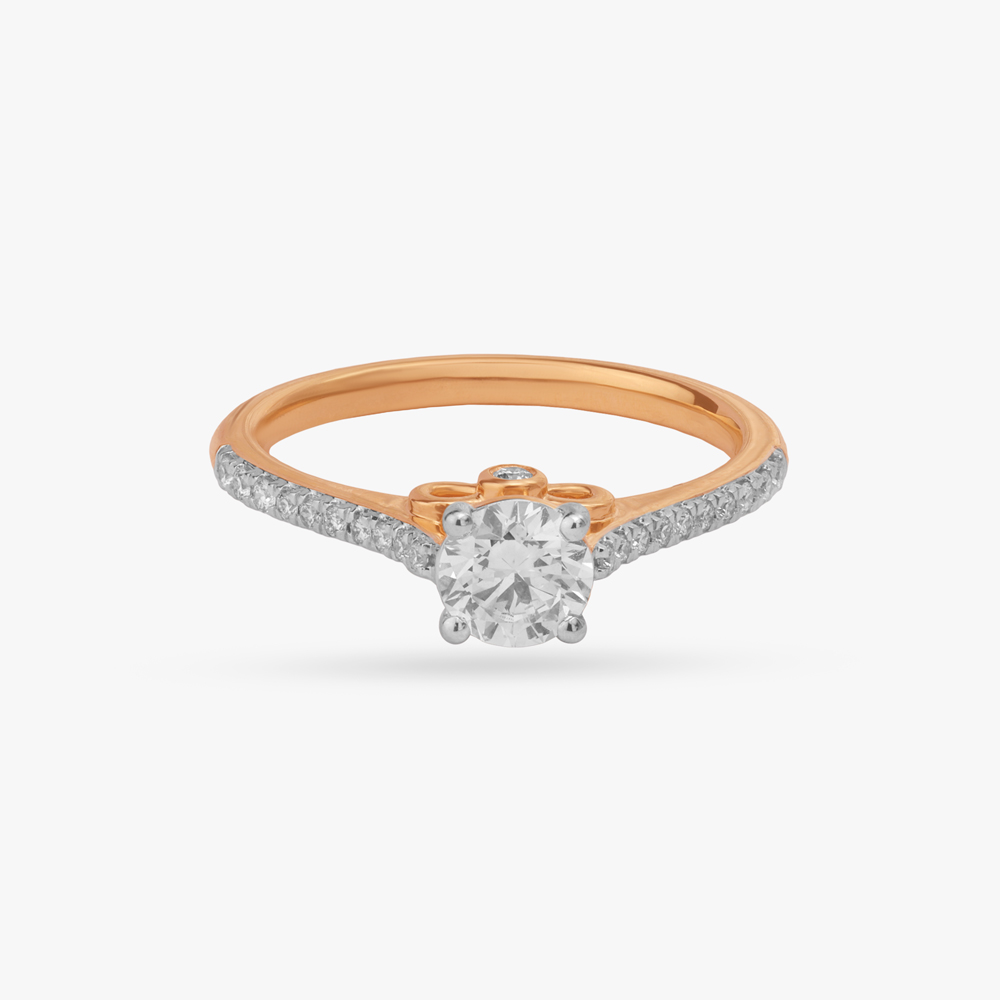 Golden Embrace Solitaire Ring,,hi-res image number null