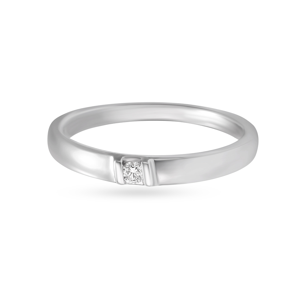 Pristine Diamond Platinum Finger Ring,,hi-res image number null
