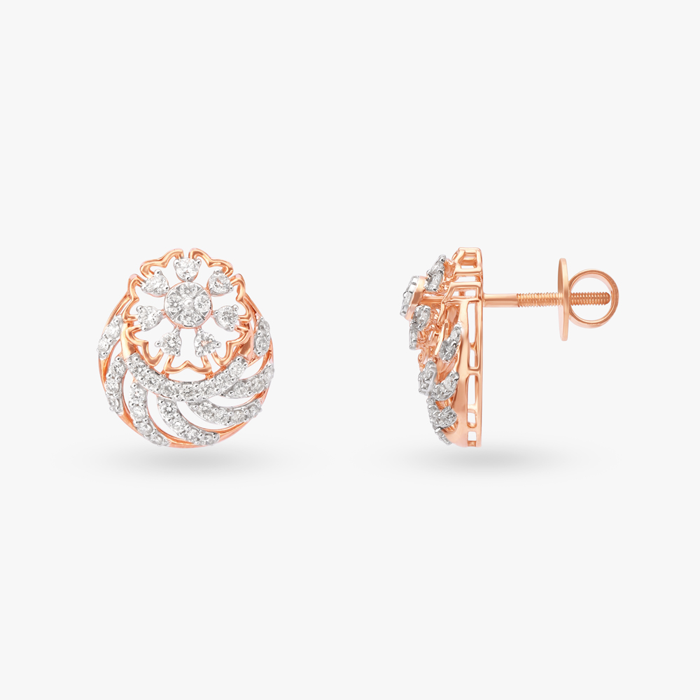 Versatile Stylish Diamond Stud Earrings,,hi-res image number null