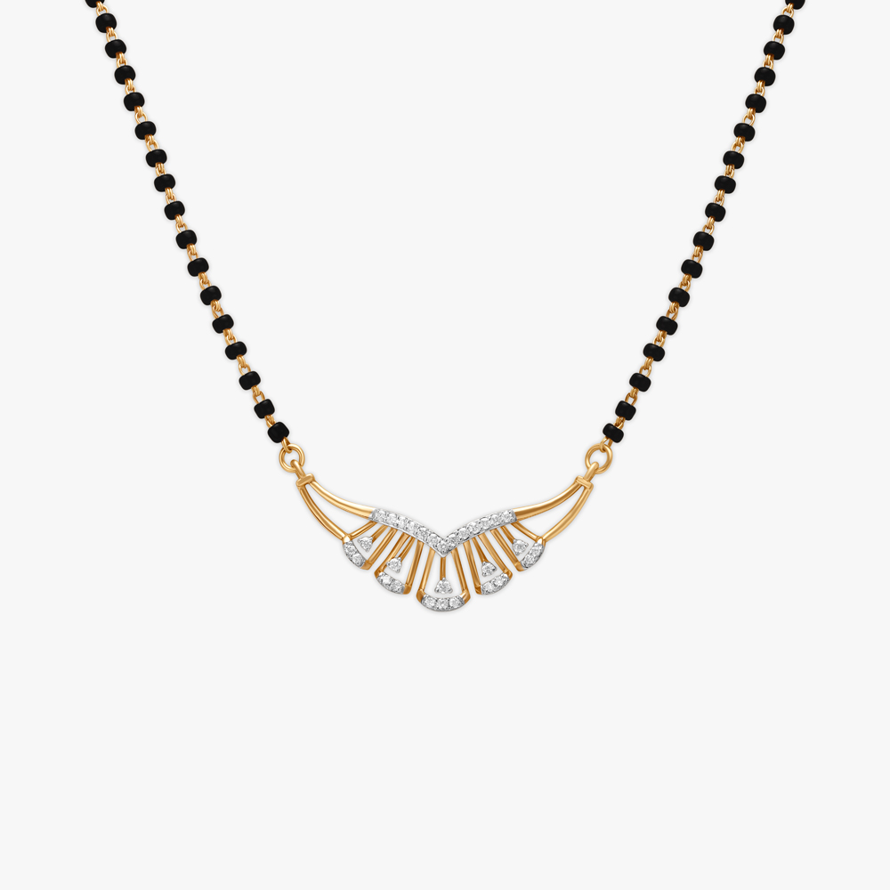 Divine Dazzle Diamond Mangalsutra,,hi-res image number null