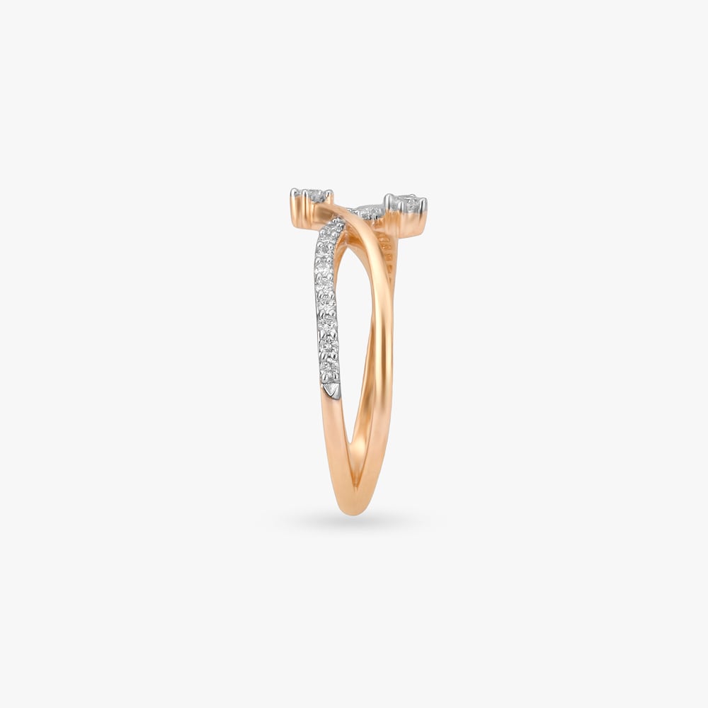 Infinity Twist Diamond Ring,,hi-res image number null