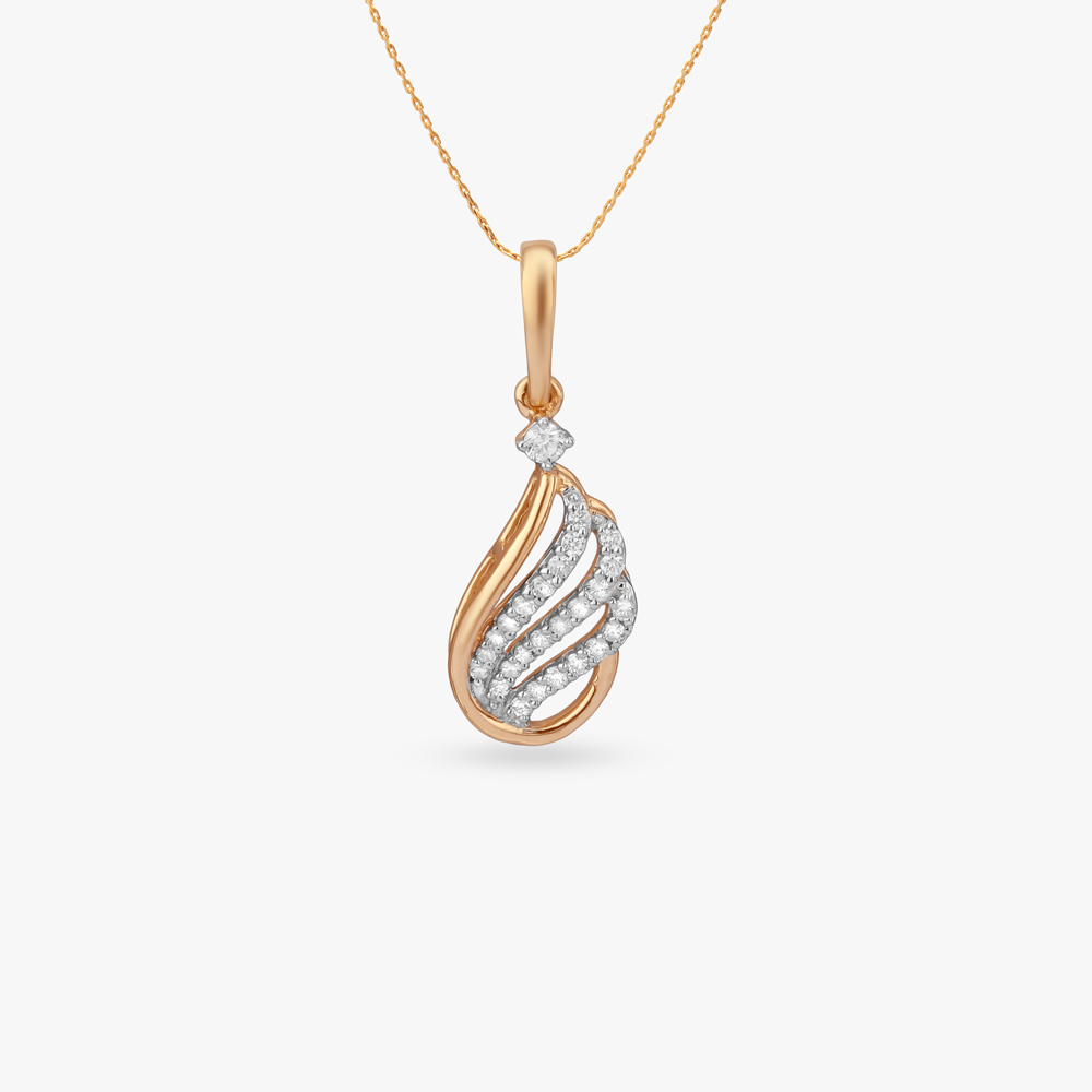

Sparkle Swirl Diamond Pendant