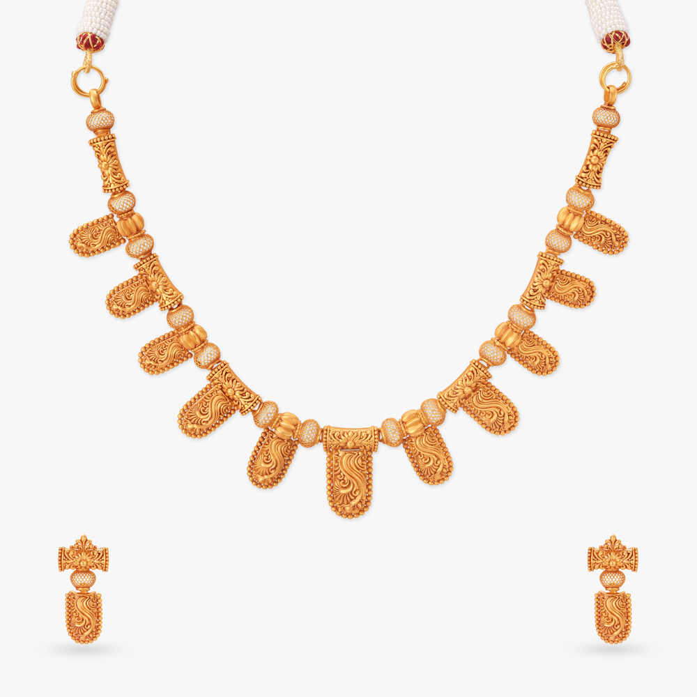 Elegant Gold Necklace Set,,hi-res image number null
