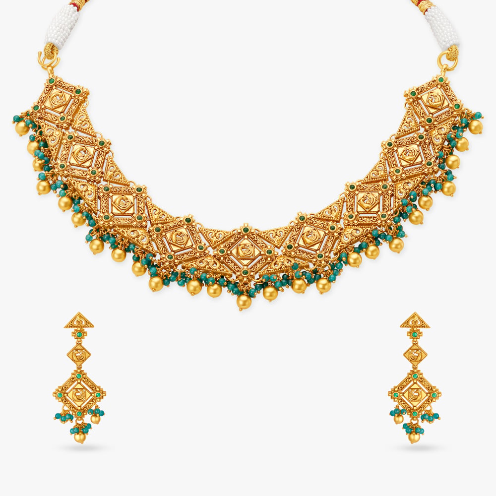 Warangal Gate Inspired Necklace Set,,hi-res image number null