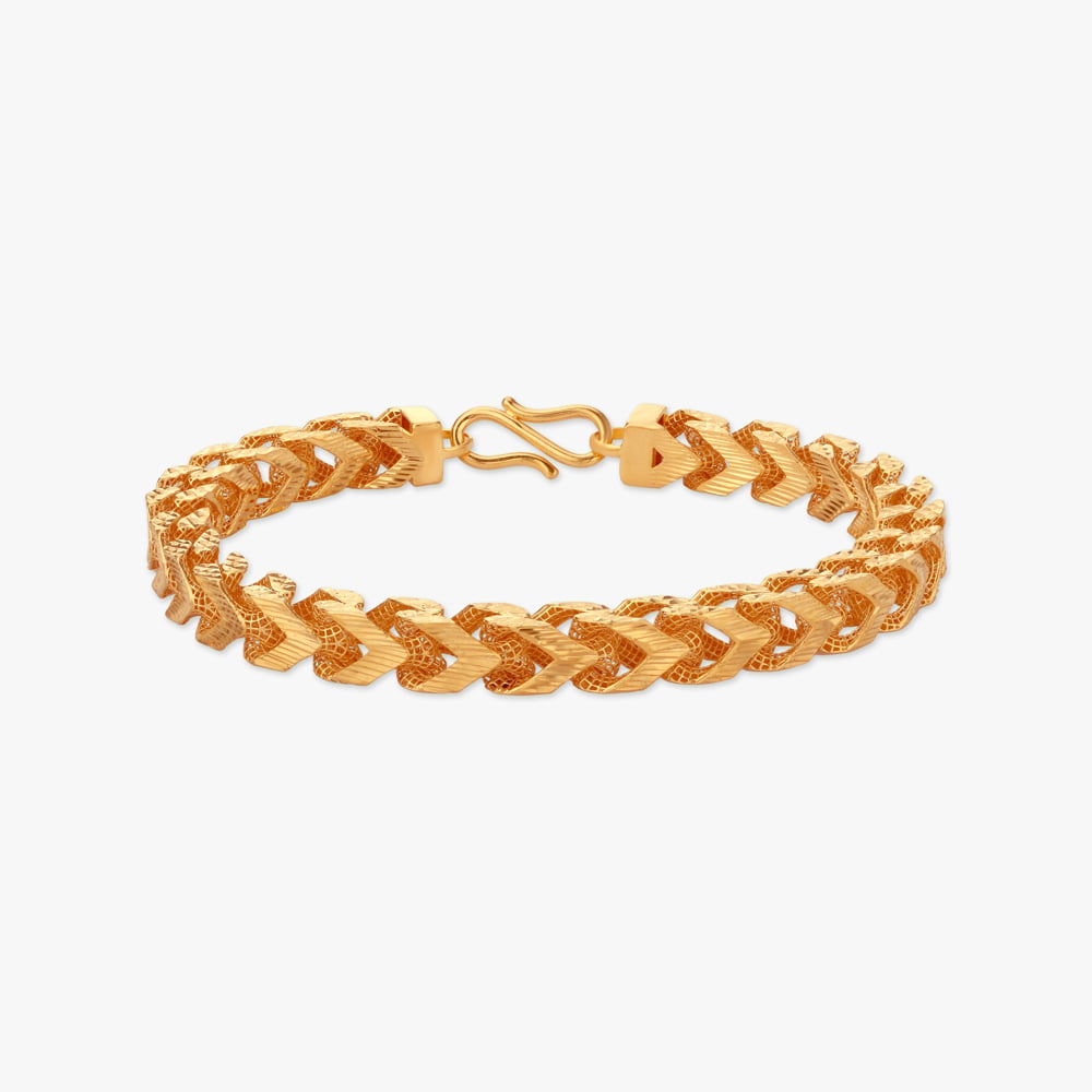 Bold Chevron Gold Bracelet for Men,,hi-res image number null