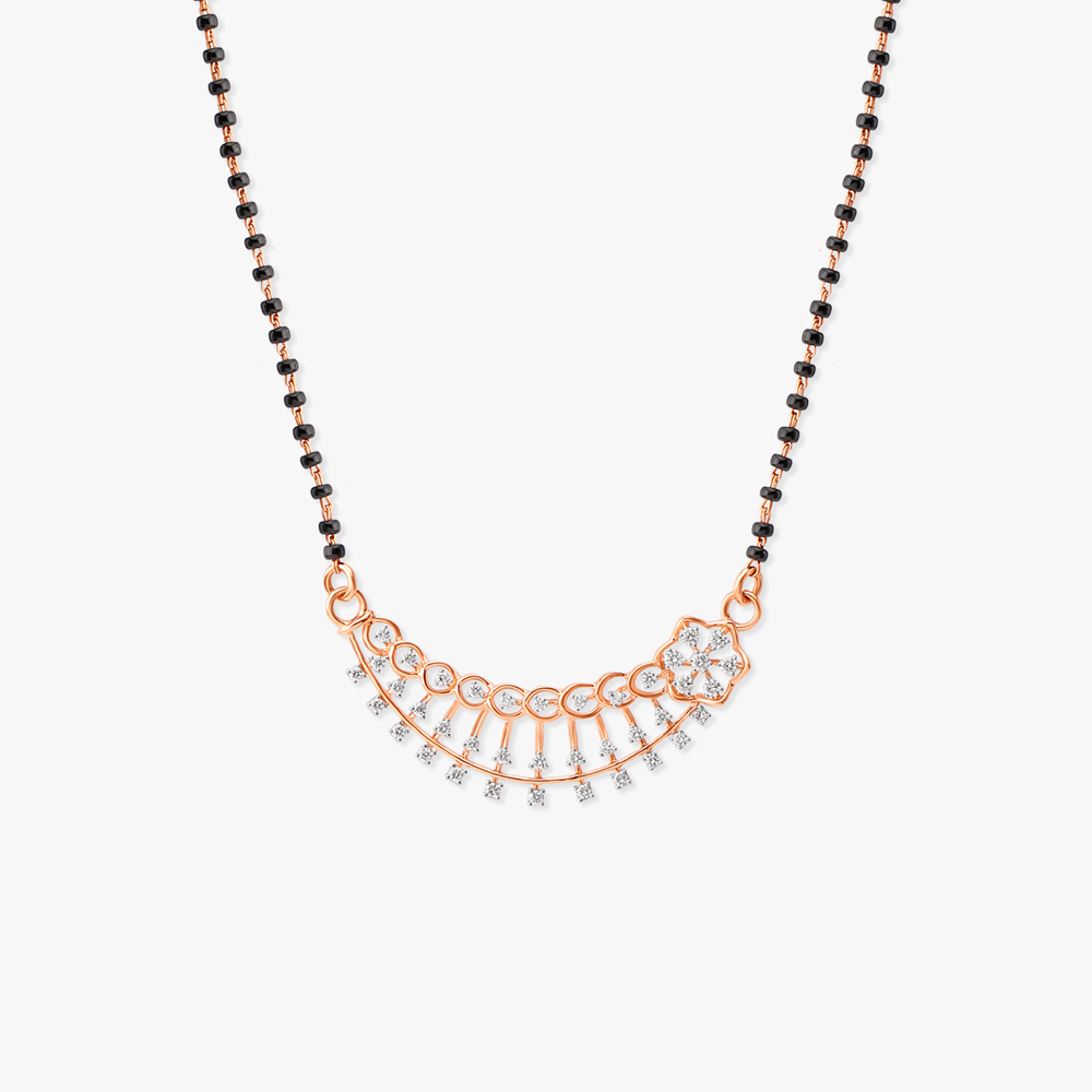 Floral Finesse Diamond Mangalsutra,,hi-res image number null