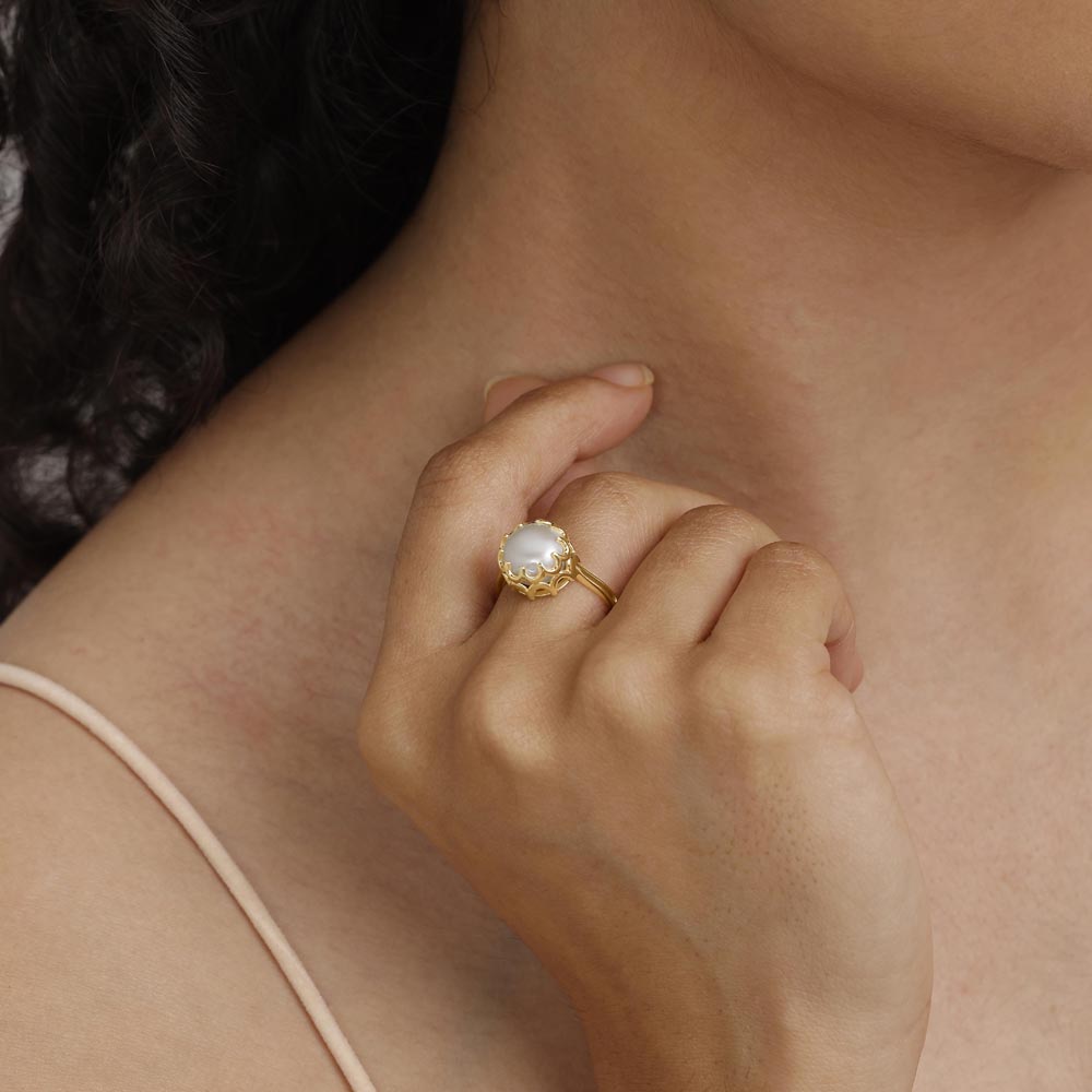 Arch Glow Pearl Ring,,hi-res image number null