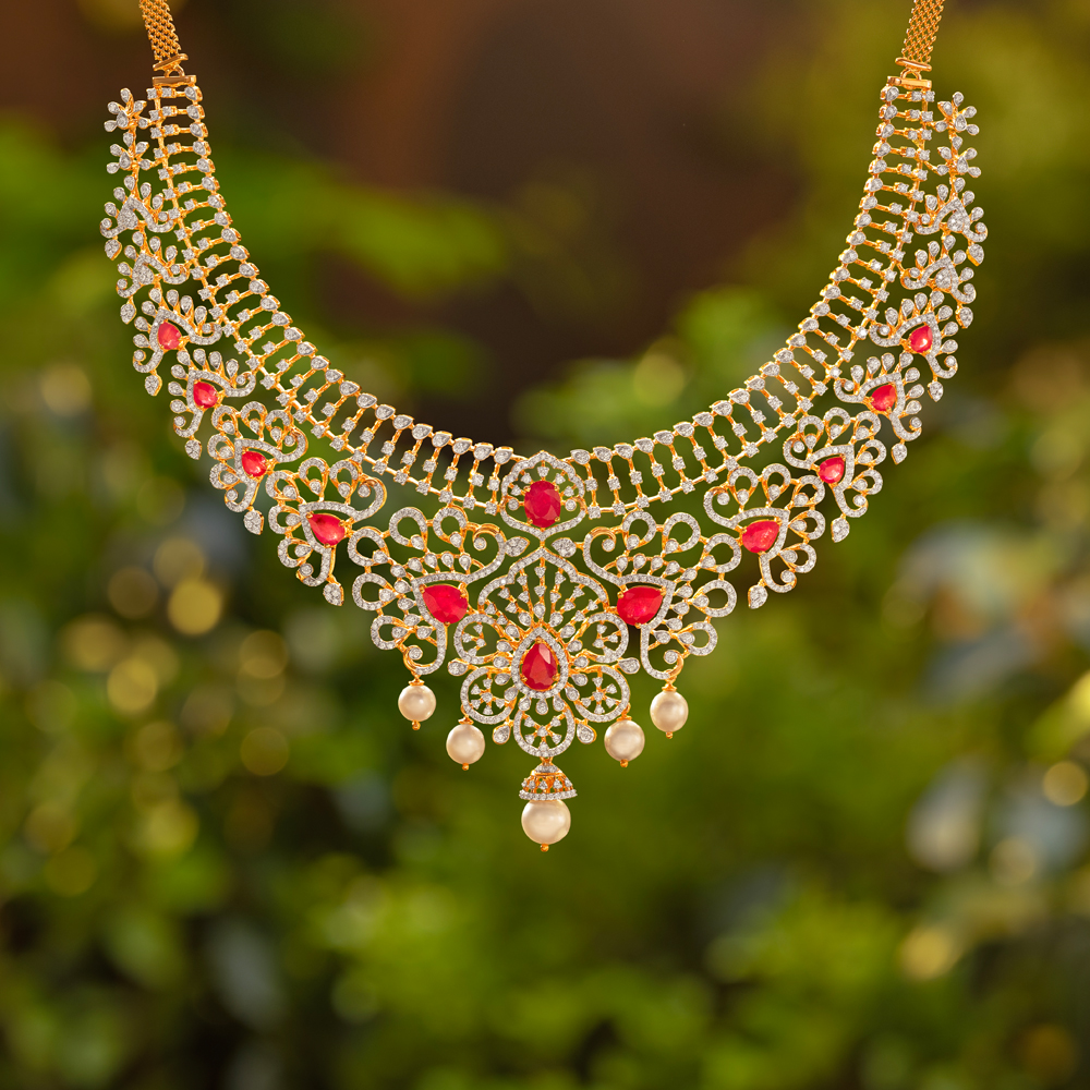 Scarlet Harmony Diamond Necklace Set,,hi-res image number null