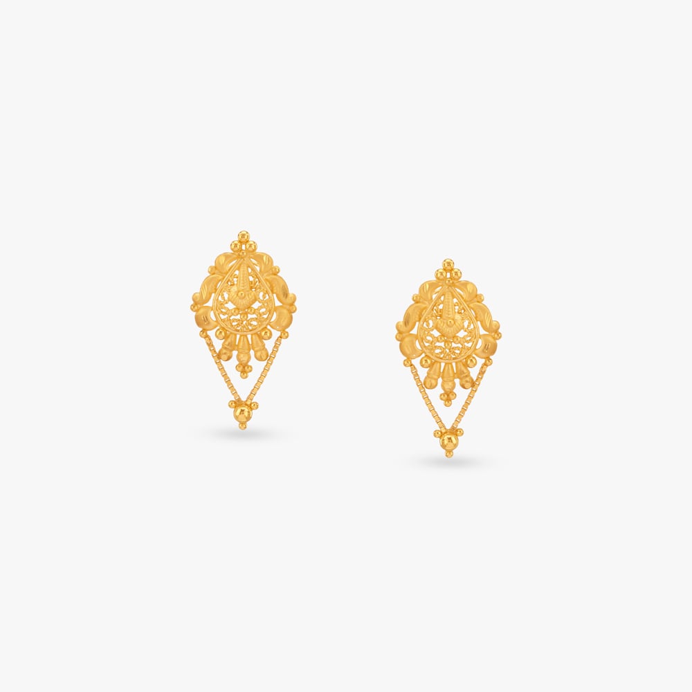 

Luxe Heritage Gold Drop Earrings