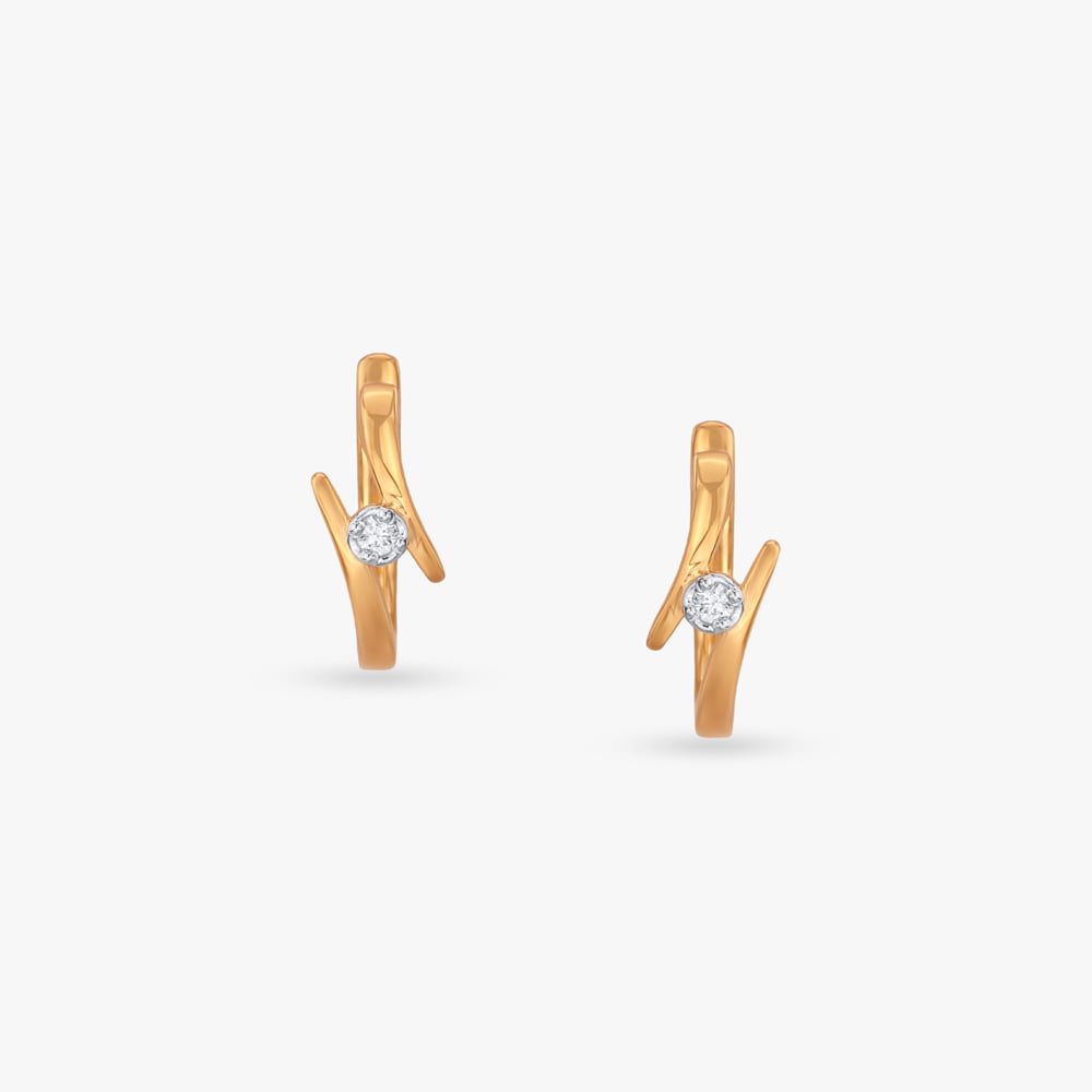 Axis Glow Diamond Hoop Earrings,,hi-res image number null
