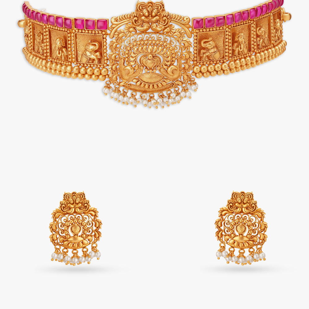 Thiruvakshi Necklace Set,,hi-res image number null