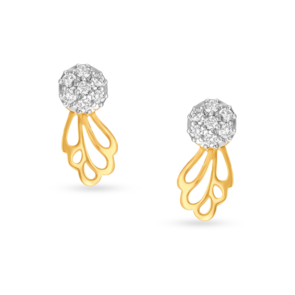 Shop Gold Earrings Under 10000 | Bawa Jewellers