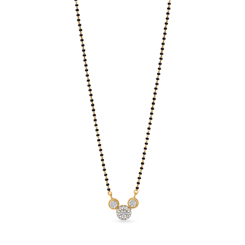 Trio Spark Diamond Mangalsutra,,hi-res image number null