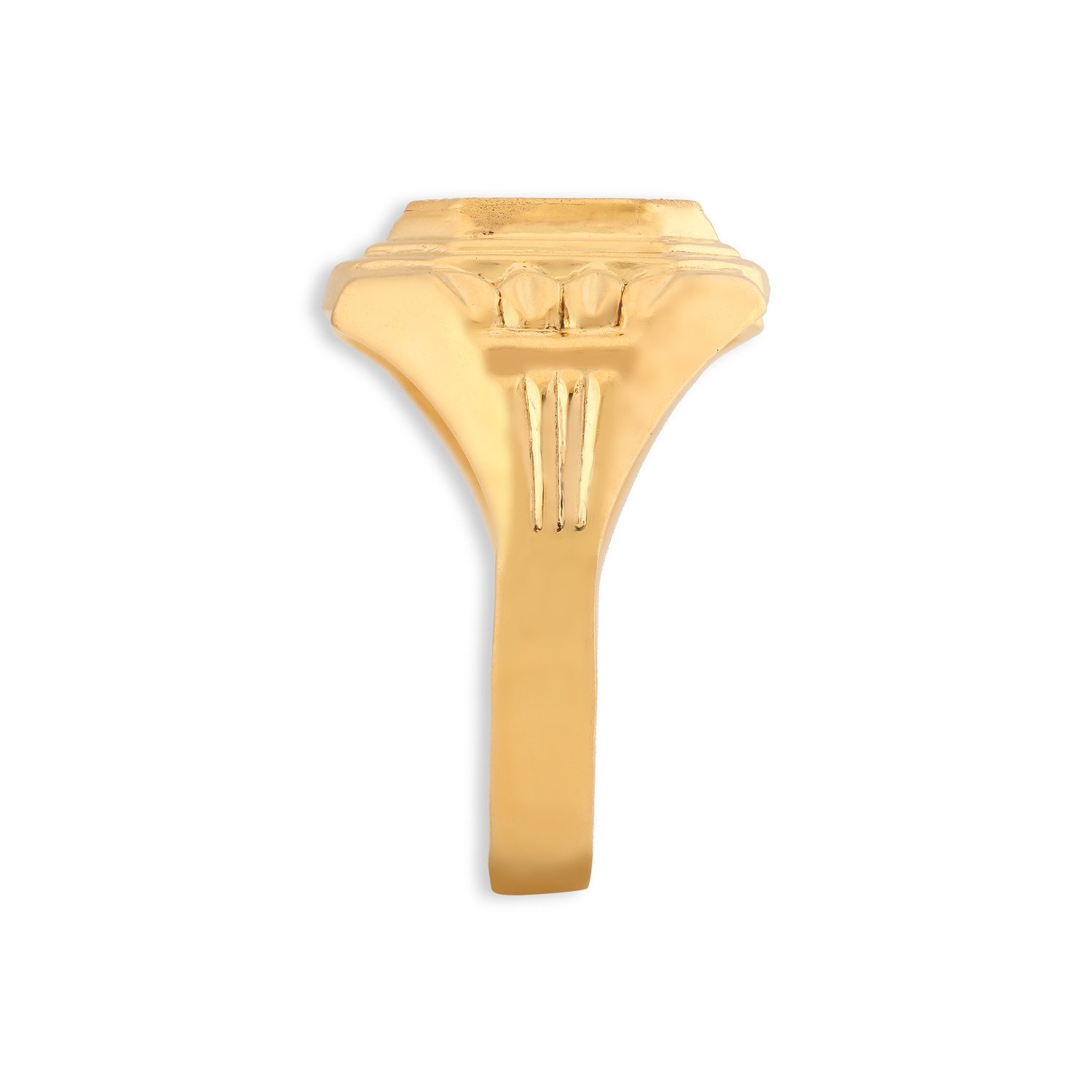 Intriguing 22 Karat Yellow Gold Octagonal Finger Ring,,hi-res image number null