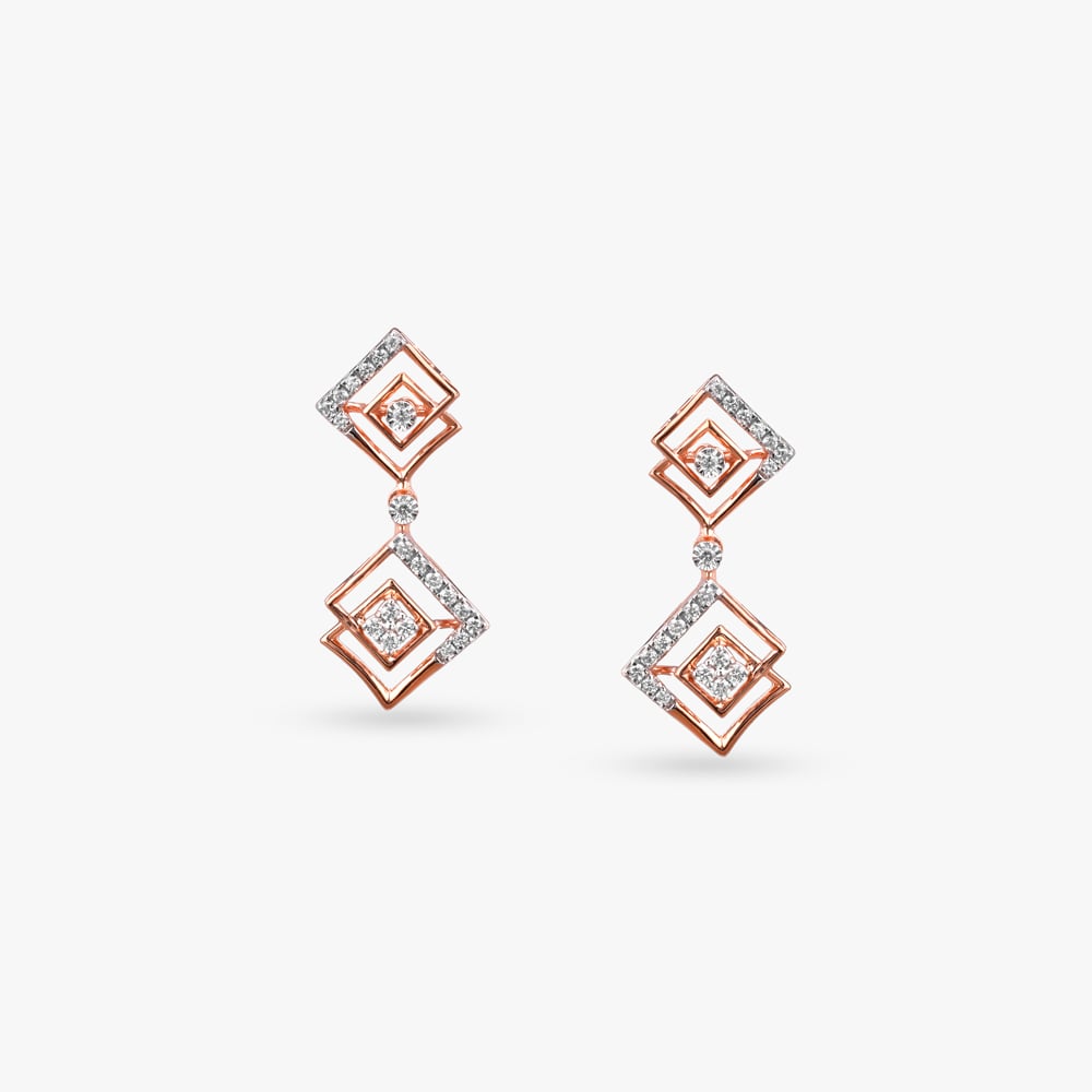Geometric Glam Diamond Necklace Set,,hi-res image number null