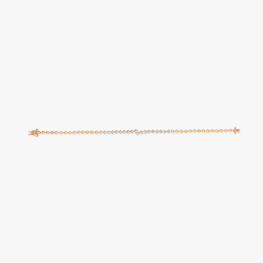 Gold Silhouette Tennis Bracelet,,hi-res image number null