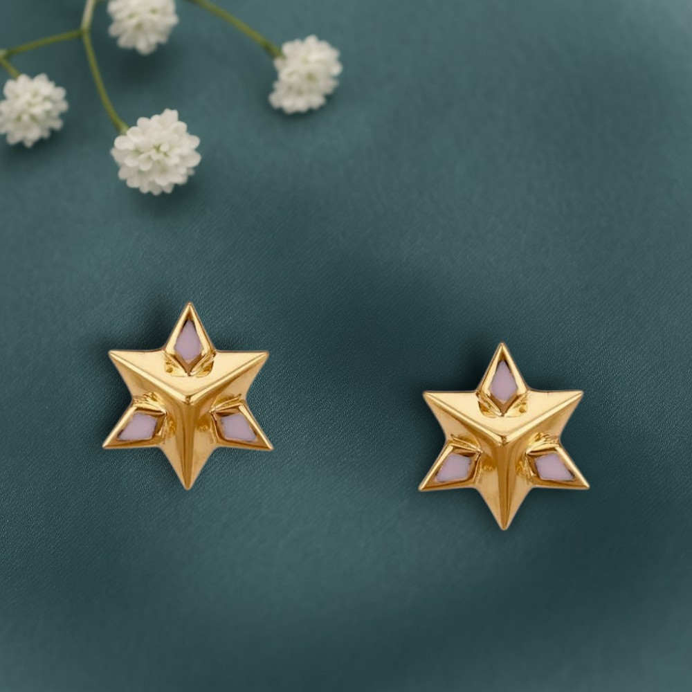 

Star Pop Gold Stud Earrings