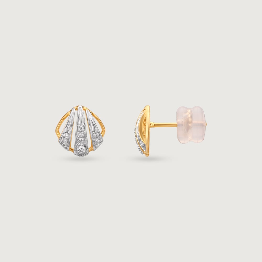 Radiant Arc Diamond Stud Earrings,,hi-res image number null