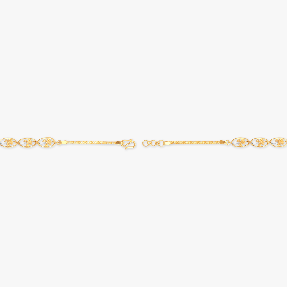 Oval Charm Gold Bracelet,,hi-res image number null