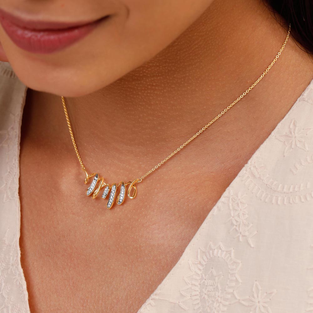 Graceful Flow Diamond Necklace,,hi-res image number null