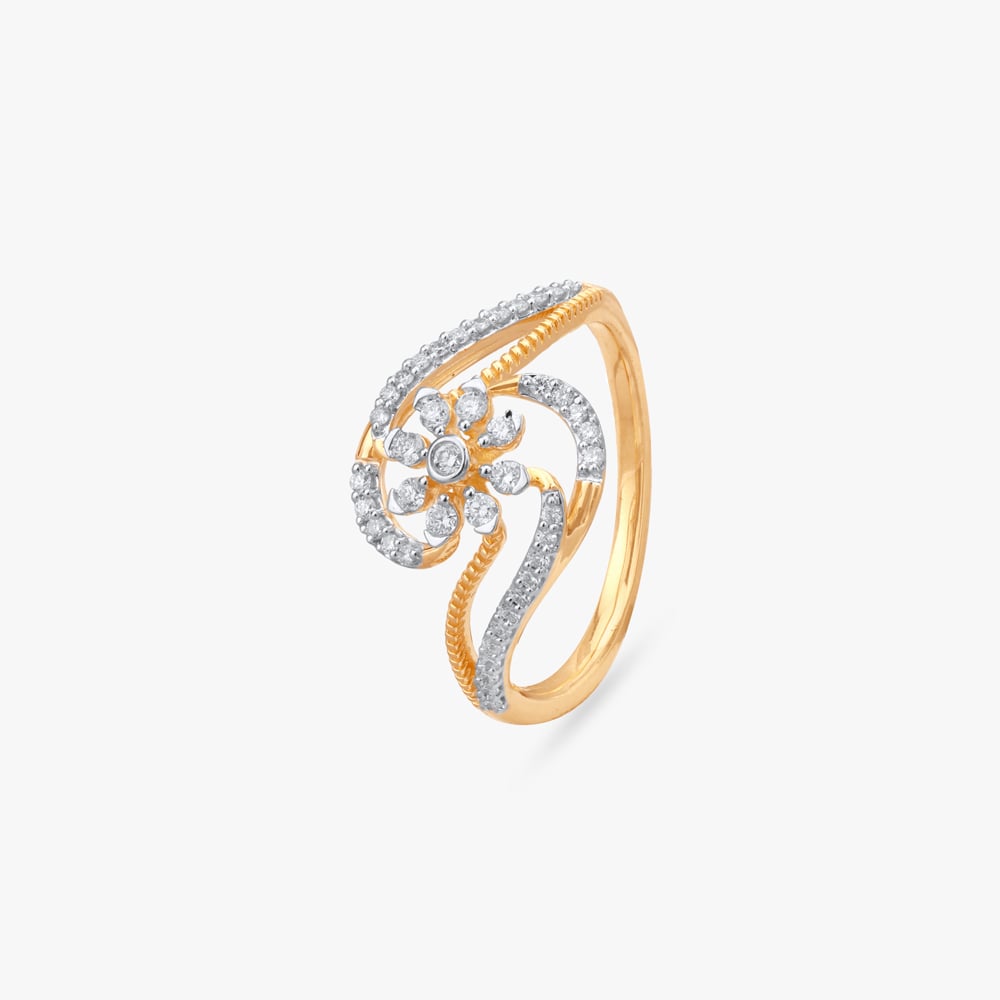 Petal Dance Diamond Finger Ring,,hi-res image number null