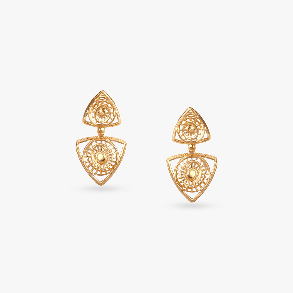 

Geo-Frame Dual Gold Drop Earrings