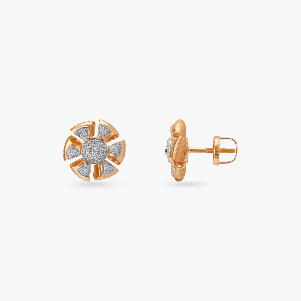 Flexi Flair Diamond Stud Earrings,,hi-res image number null