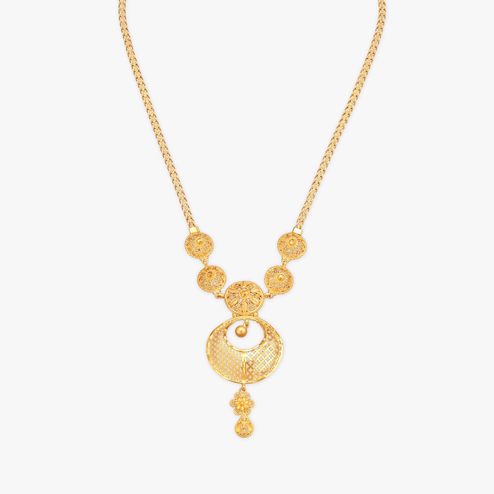 Majestic Elegance Gold Necklace Set,,hi-res image number null